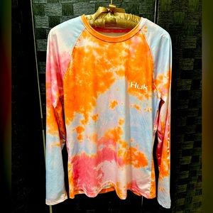 Huk tie dyed fishing tee